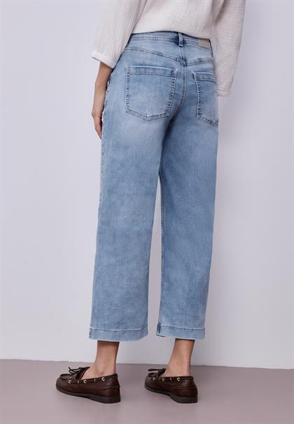 High Waist Wide Leg Jeans im Loose Fit light blue wash