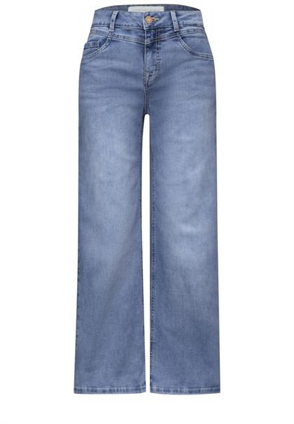 High Waist Wide Leg Jeans im Loose Fit light blue wash