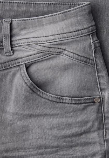 High Waist Wide Leg Jeans im Loose Fit light grey wash