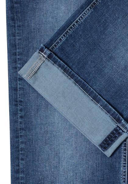 High Waist Wide Leg Jeans im Slim Fit mid blue wash