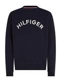 HILFIGER ARCHED CREWNECK desert sky