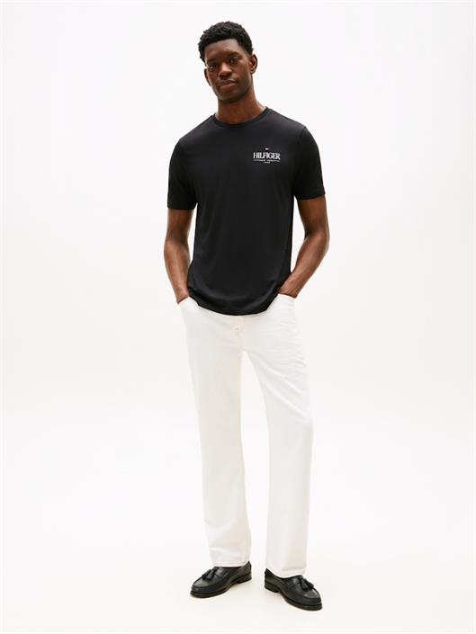 hilfiger-stack-tee-black