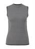 Hochgeschlossenes Stricktop schwarz