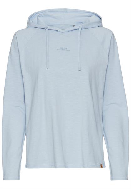 Hoodie aus reiner Baumwolle french blue