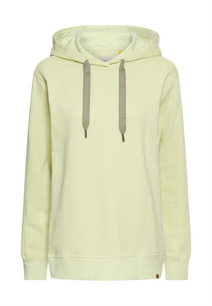 Hoodie aus reiner Baumwolle lime green