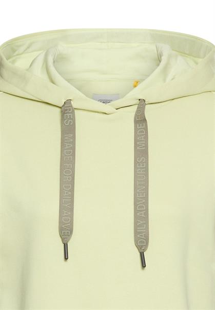 Hoodie aus reiner Baumwolle lime green