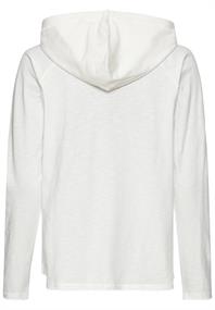 Hoodie aus reiner Baumwolle milk white