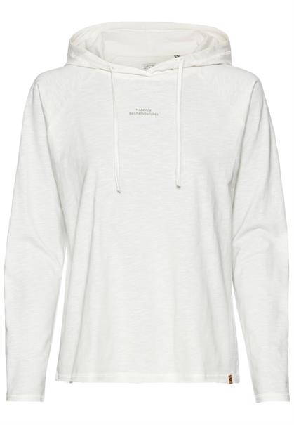 Hoodie aus reiner Baumwolle milk white