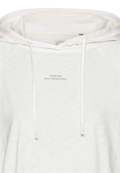 Hoodie aus reiner Baumwolle milk white