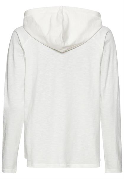 Hoodie aus reiner Baumwolle milk white