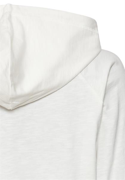 Hoodie aus reiner Baumwolle milk white
