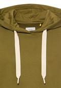 Hoodie aus reiner Baumwolle olive