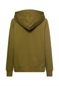 Hoodie aus reiner Baumwolle olive