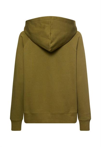 Hoodie aus reiner Baumwolle olive