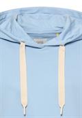 Hoodie aus reiner Baumwolle soft blue