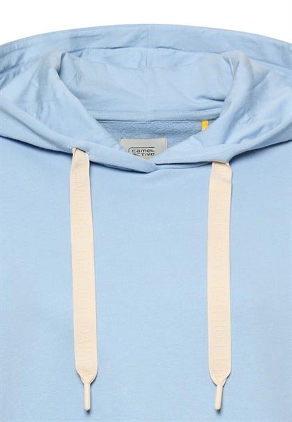 Hoodie aus reiner Baumwolle soft blue