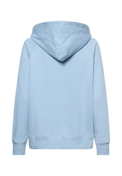 Hoodie aus reiner Baumwolle soft blue