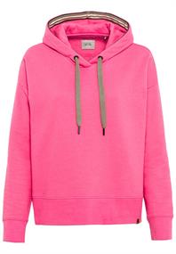 Hoodie in leichter Sweat-Qualität hot pink