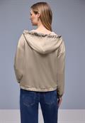 Hoodie Jacke cotton beige