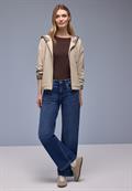 Hoodie Jacke cotton beige
