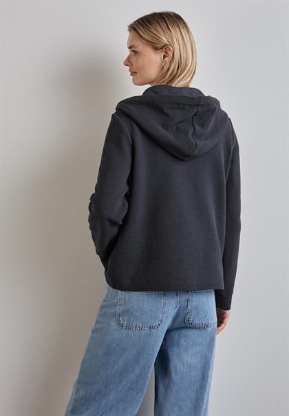 Hoodie-Jacke night sky blue