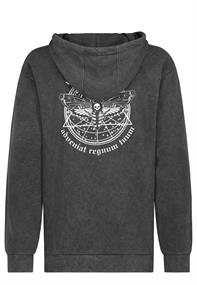 Hoodie mit Backprint anthracite grey