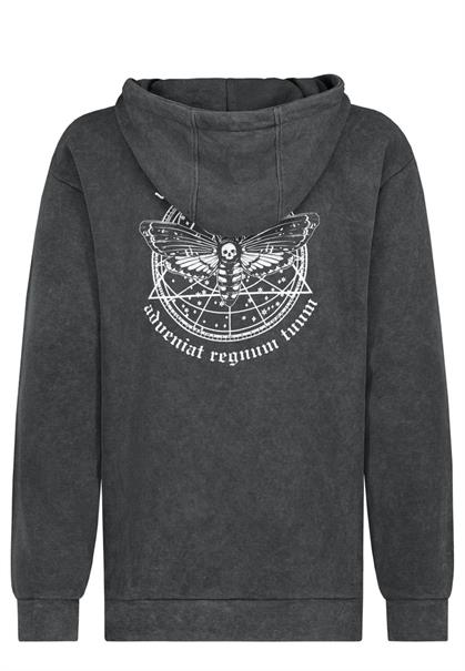 Hoodie mit Backprint anthracite grey