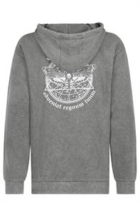 Hoodie mit Backprint ash grey
