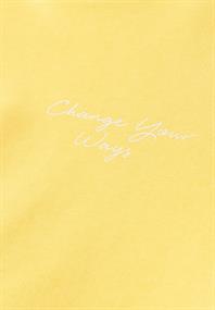 Hoodie mit Backprint bloom yellow