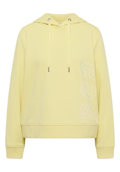 Hoodie mit Backprint iced yellow