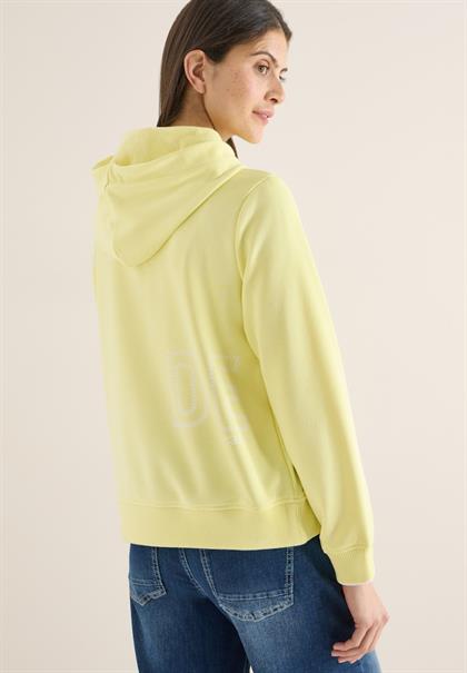 Hoodie mit Backprint iced yellow
