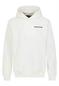 Hoodie mit Backprint ivory white