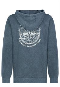 Hoodie mit Backprint midnight navy