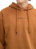 Hoodie mit Bio-Baumwolle deep cognac