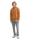 Hoodie mit Bio-Baumwolle deep cognac