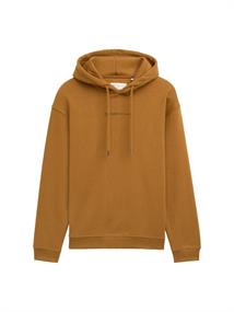 Hoodie mit Bio-Baumwolle deep cognac