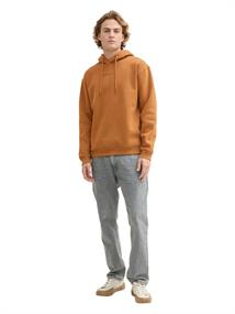 Hoodie mit Bio-Baumwolle deep cognac