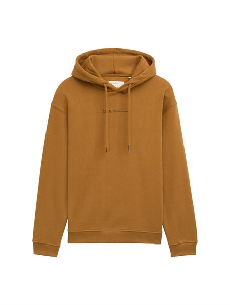 Hoodie mit Bio-Baumwolle deep cognac