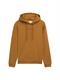 Hoodie mit Bio-Baumwolle deep cognac