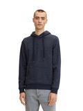 Hoodie mit feinen Streifen navy offwhite inject stripe