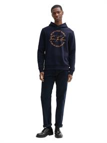 Hoodie mit Logo Print sky captain blue
