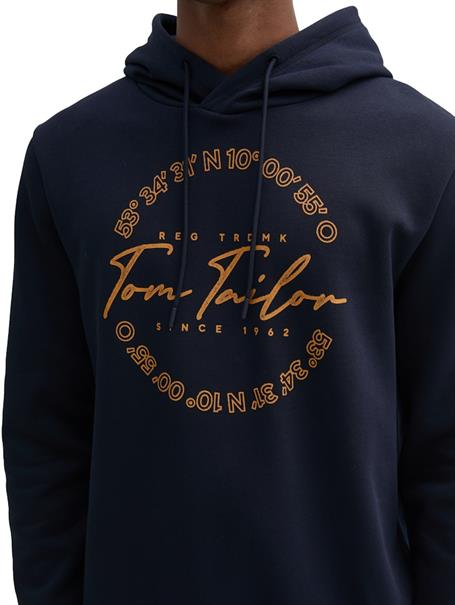 Hoodie mit Logo Print sky captain blue
