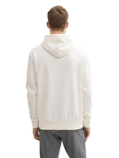 Hoodie mit Logo Print soft vanilla melange