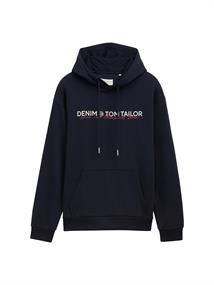 Hoodie mit Print sky captain blue