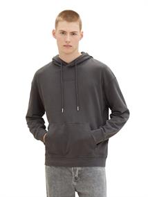 Hoodie mit Print washed black