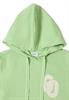 Hoodie mit Stickerei bamboo green
