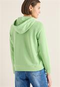Hoodie mit Stickerei bamboo green