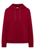 Hoodie mit Stickerei beaujolais red