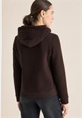 Hoodie mit Stickerei tartufo brown