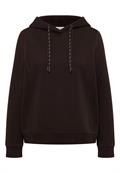 Hoodie mit Stickerei tartufo brown